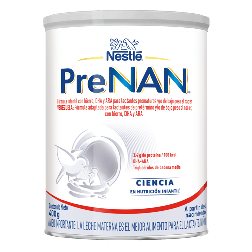 PRENAN® fórmula adaptada para lactantes de pretérmino y/o de bajo peso al nacer, con hierro, DHA y ARA