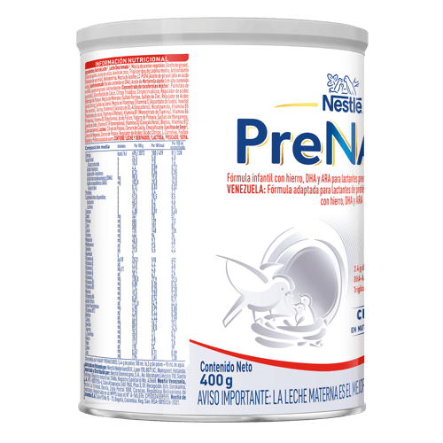 PRENAN® fórmula adaptada para lactantes de pretérmino y/o de bajo peso al nacer, con hierro, DHA y ARA