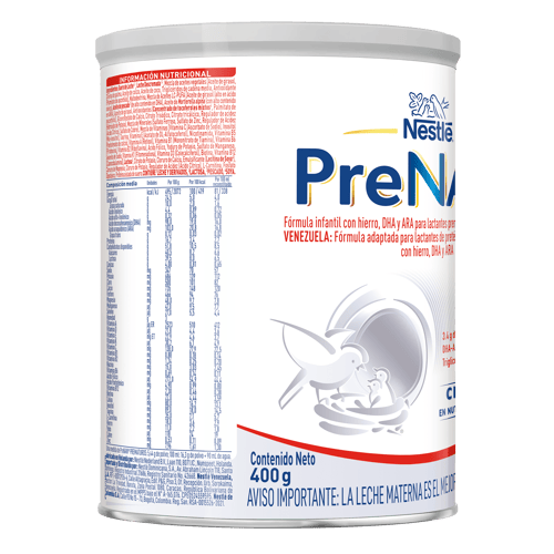 PRENAN® fórmula adaptada para lactantes de pretérmino y/o de bajo peso al nacer, con hierro, DHA y ARA