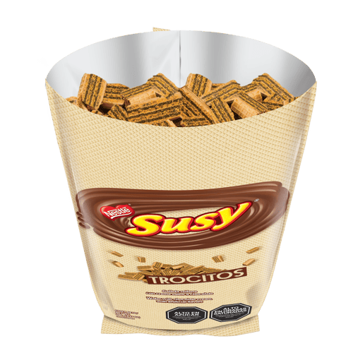 SUSY® Troceado Wafer Relleno de Chocolate 240 g