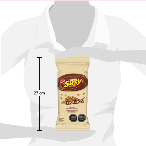 SUSY® Troceado Wafer Relleno de Chocolate 240 g