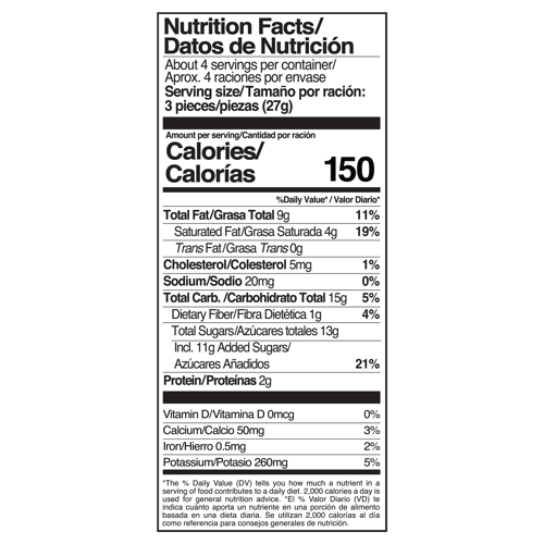 TORONTO® NEVADO Avellana con doble cobertura de chocolates con leche y blanco Bolsa 125g