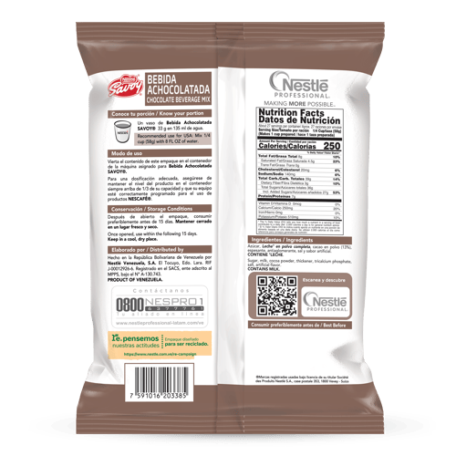 SAVOY® Bebida Achocolatada en Polvo 1.6 kg
