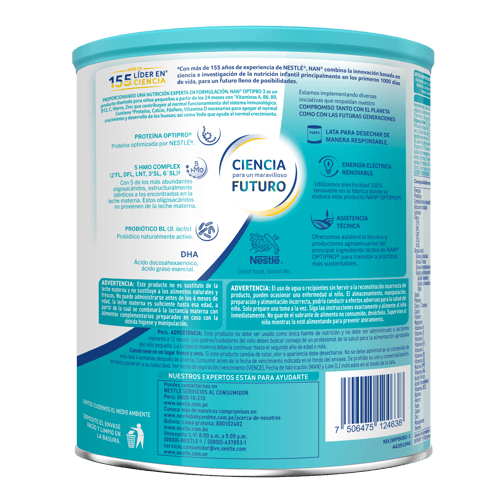 Alimento lácteo NAN® OPTIPRO 3 5 HMO de 800g