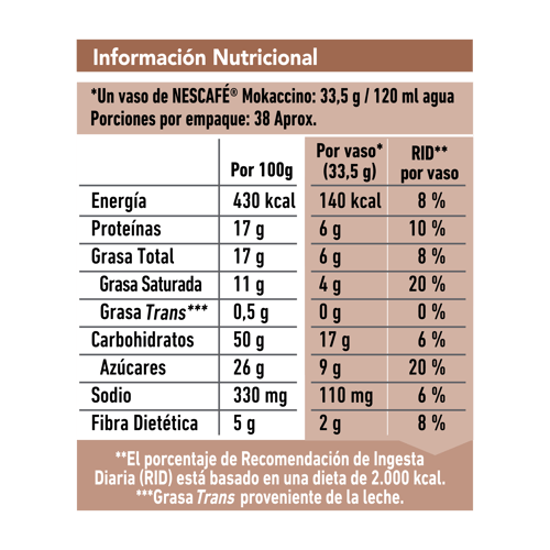 NESCAFÉ® Mokaccino Bolsa 1.3 kg