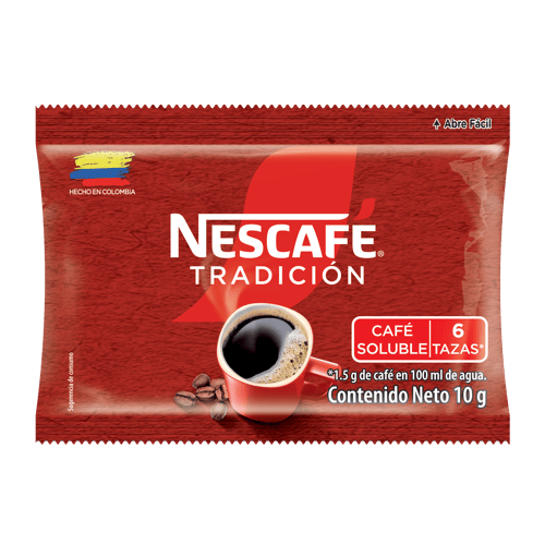 NESCAFÉ® Tradición Instantáneo Ristra de 12 Sobres de 10 g
