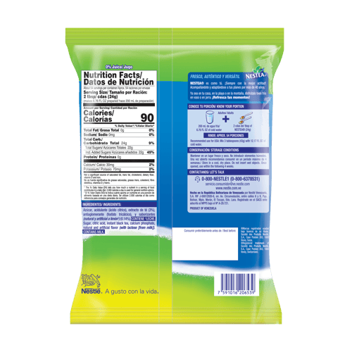 NESTEA® Bebida en Polvo Sabor a Limón Bolsa 1.3 kg