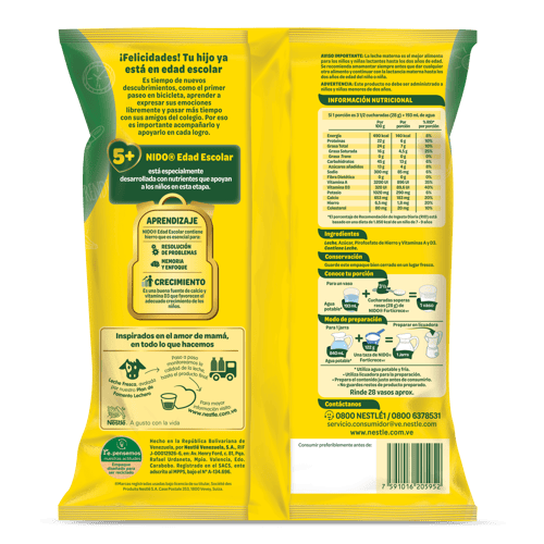 NIDO® Forticrece™ Alimento Lácteo en Polvo Enriquecido 800 g