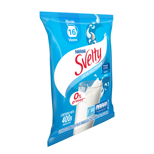 SVELTY® LECHE DESCREMADA EN POLVO ENRIQUECIDA CON VITAMINAS A Y D3, CALCIO Y HIERRO