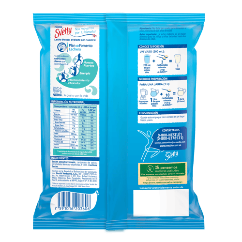 SVELTY® Leche Semidescremada en Polvo 400 g