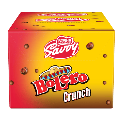 BOLERO® Crunch Maíz inflado con cacao con cobertura sabor a chocolate