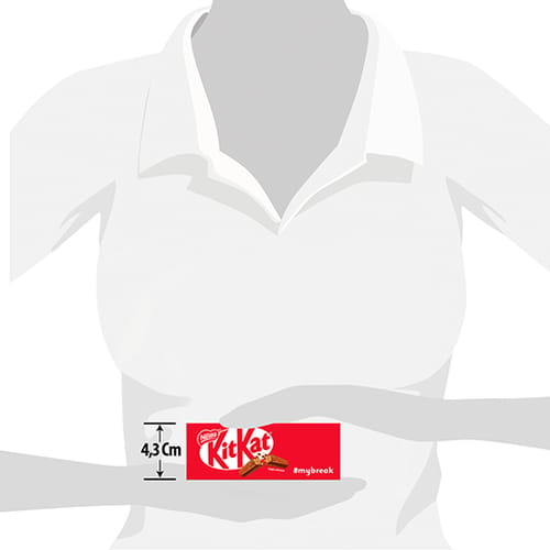 KITKAT ® Oblea Dulce Rellena con Cacao Recubierta con Chocolate con Leche Display 12 Unidades de 41,5 g
