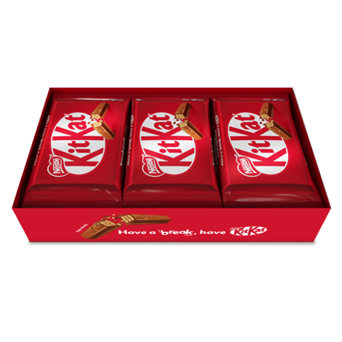KITKAT ® Oblea Dulce Rellena con Cacao Recubierta con Chocolate con Leche Display 12 Unidades de 41,5 g