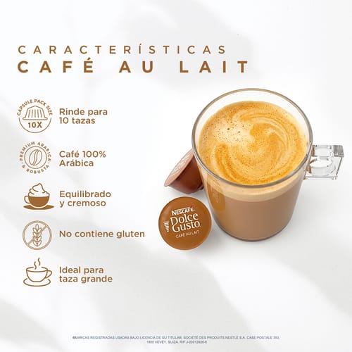 NDG CAFE AU LAIT 10Caps 6x100g XR