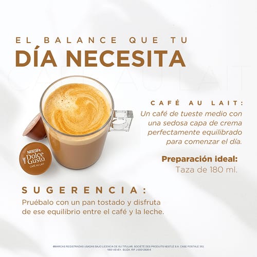NDG CAFE AU LAIT 10Caps 6x100g XR