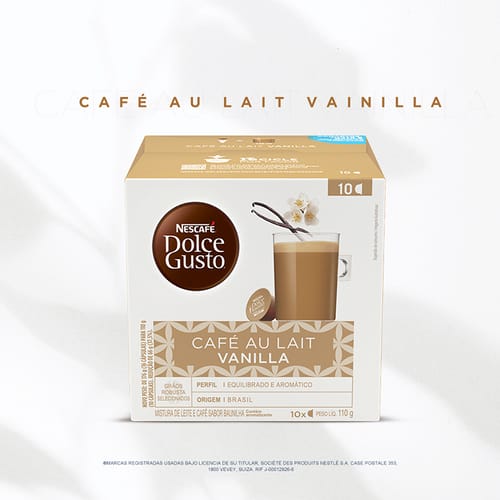 NESCAFÉ® DOLCE GUSTO Café Aut Lait Vainilla 10 cápsulas