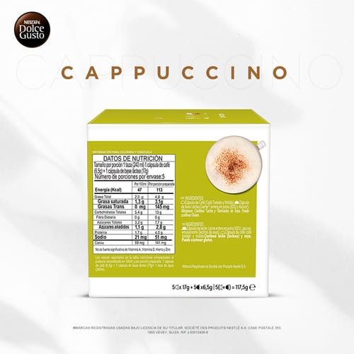 NDG CAPPUCCINO 10Caps 6x117.5g XR
