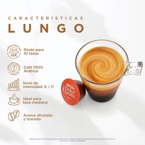 NESCAFÉ® Dolce Gusto® Lungo 10 cápsulas
