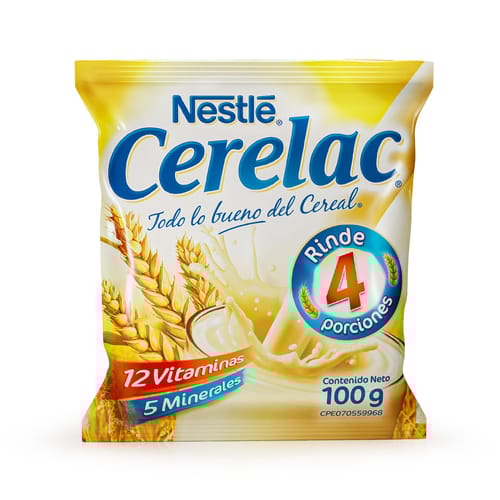 CERELAC® Cereal Alimenticio Fortificado en Polvo Ristra 10 Sobres de 100 g CERELAC® Cereal Alimenticio Fortificado en Polvo Ristra 10 Sobres de 100 g