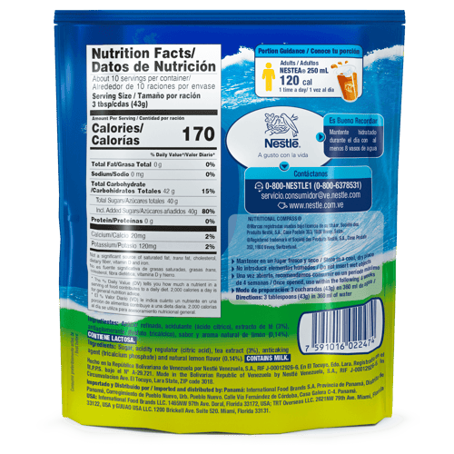 NESTEA® Limón Bebida en Polvo Bolsa 450 g NESTEA® Limón Bebida en Polvo Bolsa 450 g