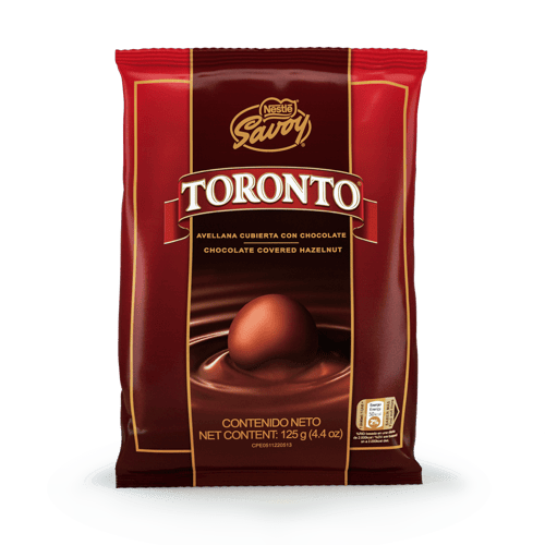 TORONTO®  Avellanas Cubiertas con Chocolate Bolsa 125 g
