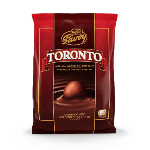 TORONTO®  Avellanas Cubiertas con Chocolate Bolsa 125 g