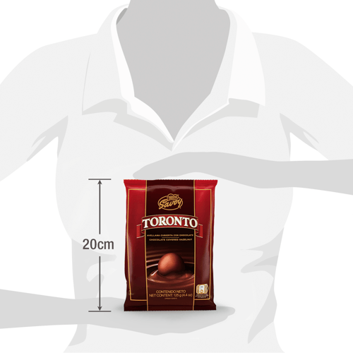 TORONTO®  Avellanas Cubiertas con Chocolate Bolsa 125 g