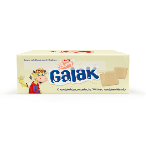 GALAK® Chocolate Blanco Display 12 Unidades de 30 g