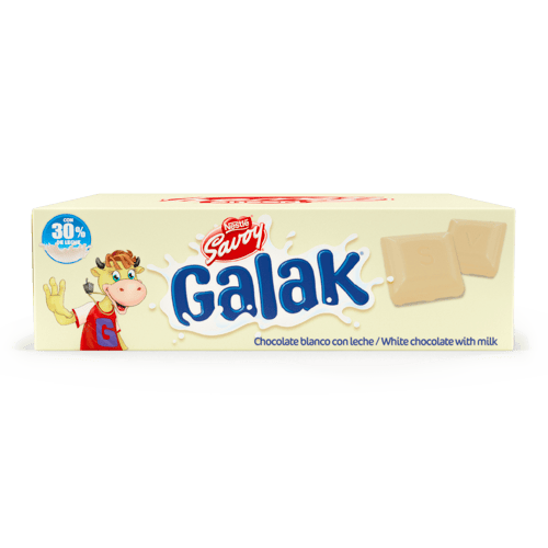 GALAK® Chocolate Blanco Display 12 Unidades de 30 g