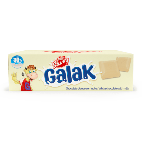 GALAK® Chocolate Blanco Display 12 Unidades de 30 g