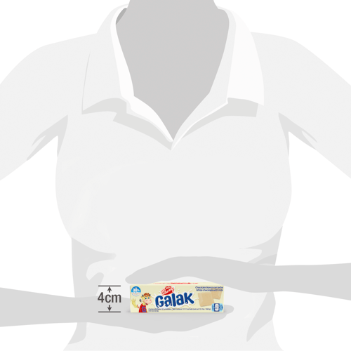 GALAK® Chocolate Blanco Display 12 Unidades de 30 g