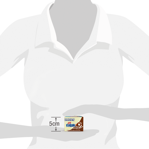 GALAK® Tubito Barra Sabor a Chocolate con Relleno Sabor a Leche Display 30 Unidades de 16 g