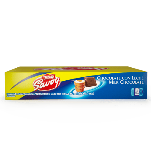 SAVOY® Chocolate con Leche Display 9 Unidades de 70 g SAVOY® Chocolate con Leche Display 9 Unidades de 70 g