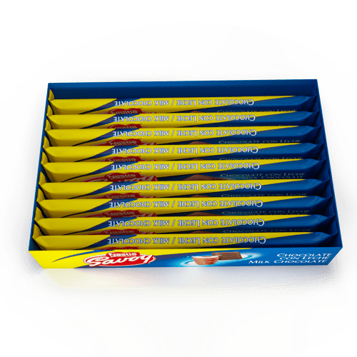 SAVOY® Chocolate con Leche Display 9 Unidades de 70 g