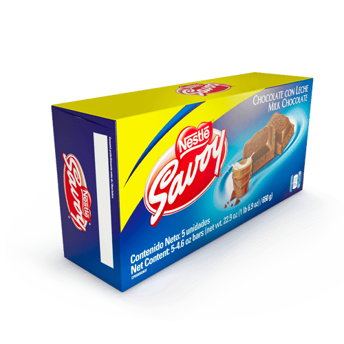 SAVOY® Chocolate con Leche Display 5 Unidades de 130 g