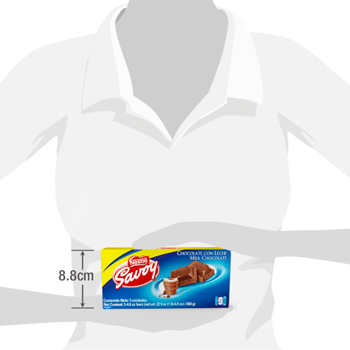 SAVOY® Chocolate con Leche Display 5 Unidades de 130 g