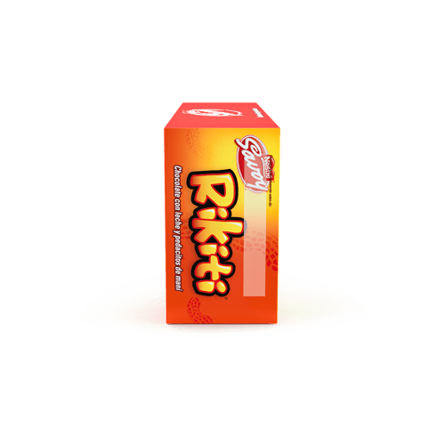 RIKITI® Chocolate con Leche y Pedacitos de Maní Display 5 Unidades de 130 g