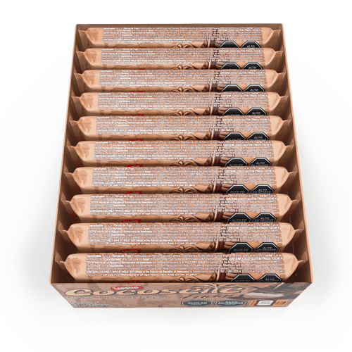 COCOSETTE® Fudge Galleta Rellena de Crema de Coco Recubierta con Chocolate Display 20 Unidades de 32 g