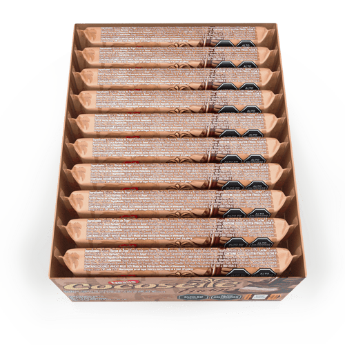 COCOSETTE® Fudge Galleta Rellena de Crema de Coco Recubierta con Chocolate Display 20 Unidades de 32 g