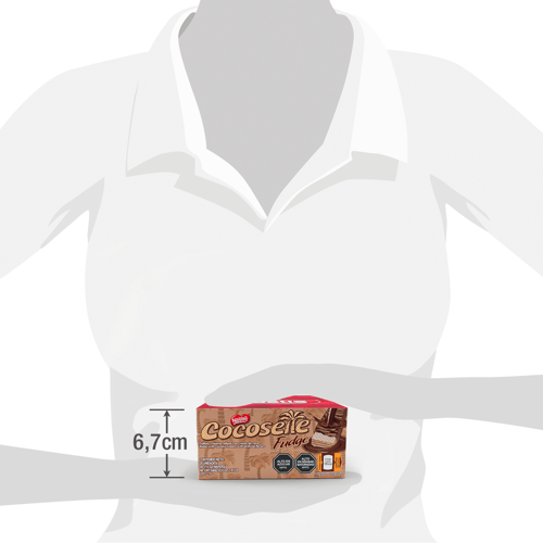 COCOSETTE® Fudge Galleta Rellena de Crema de Coco Recubierta con Chocolate Display 20 Unidades de 32 g