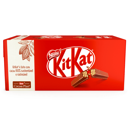 KIT KAT® Oblea Dulce Rellena con Cacao Recubirta con Chocolate con Leche Display 24 Unidades de 41,5 g KIT KAT® Oblea Dulce Rellena con Cacao Recubirta con Chocolate con Leche Display 24 Unidades de 41,5 g