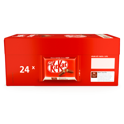 KIT KAT® Oblea Dulce Rellena con Cacao Recubirta con Chocolate con Leche Display 24 Unidades de 41,5 g