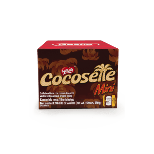COCOSETTE® Mini Galleta Rellena de Crema de Coco Display 18 Unidades de 25 g