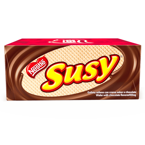 SUSY® Maxi Galleta Rellena de Crema Sabor a Chocolate Display 18 Unidades de 50 g