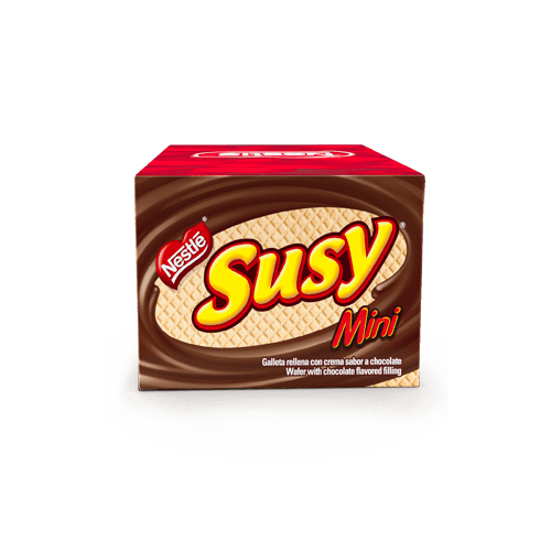SUSY® Mini Galleta Rellena de Crema Sabor a Chocolate Display 18 Unidades de 25 g
