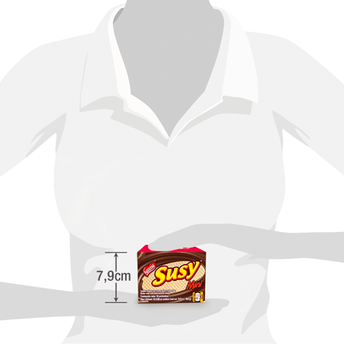SUSY® Mini Galleta Rellena de Crema Sabor a Chocolate Display 18 Unidades de 25 g