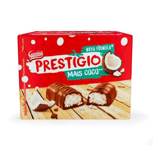 PRESTIGIO® Bombón Relleno con Coco Display 30 Unidades de 33 g PRESTIGIO® Bombón Relleno con Coco Display 30 Unidades de 33 g