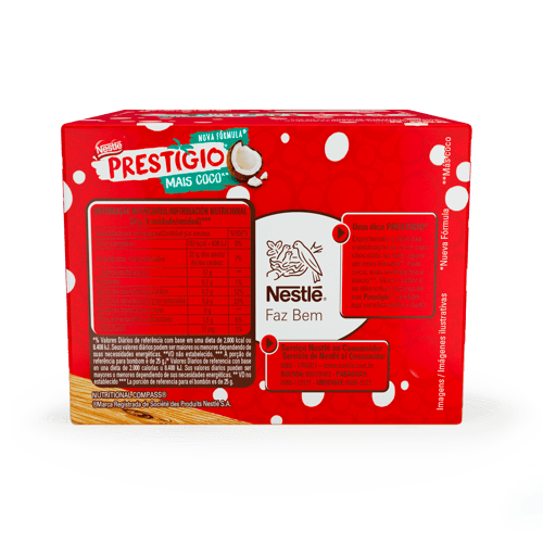 PRESTIGIO® Bombón Relleno con Coco Display 30 Unidades de 33 g PRESTIGIO® Bombón Relleno con Coco Display 30 Unidades de 33 g