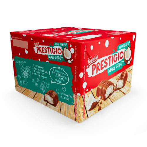 PRESTIGIO® Bombón Relleno con Coco Display 30 Unidades de 33 g