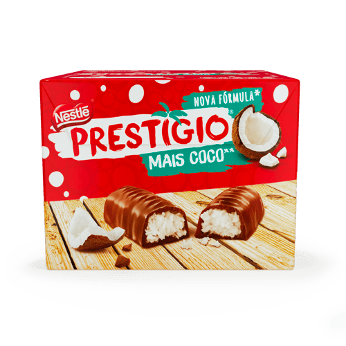 PRESTIGIO® Bombón Relleno con Coco Display 30 Unidades de 33 g